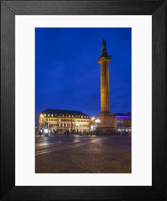 Framed Print : Germany, Hesse, Darmstadt, Marktplatz square, dawn Framed Print : Germany, Hesse, Darmstadt, Marktplatz square, dawn