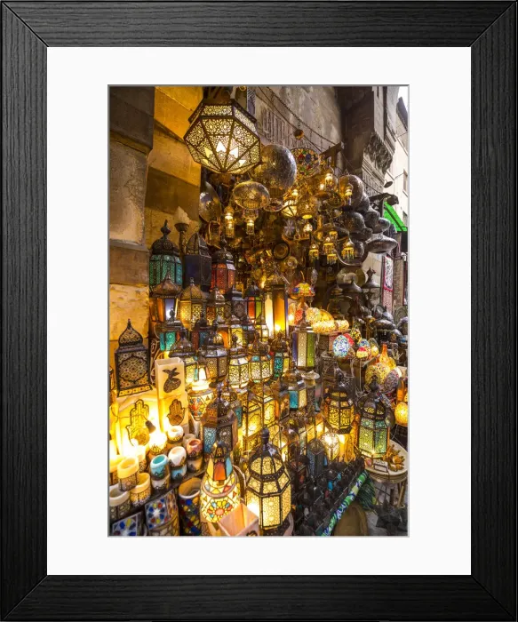 Framed Print : Lanterns for sale in a shop in the Khan el-Khalili bazaar (Souk), Cairo, Egypt Framed Print : Lanterns for sale in a shop in the Khan el-Khalili bazaar (Souk), Cairo, Egypt