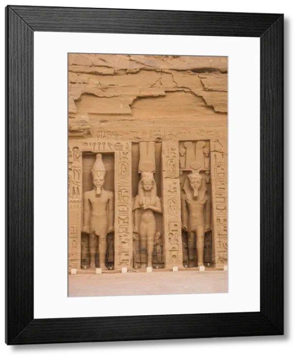 Framed Print : Egypt, Abu Simbel, The small temple -known as Temple of Hathor - dedicated to Nefertari Framed Print : Egypt, Abu Simbel, The small temple -known as Temple of Hathor - dedicated to Nefertari