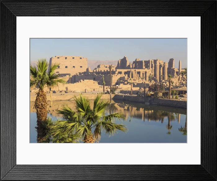 Framed Print : Egypt, Luxor, Karnak Temple, Temple of Amun & Sacred Lake Framed Print : Egypt, Luxor, Karnak Temple, Temple of Amun & Sacred Lake