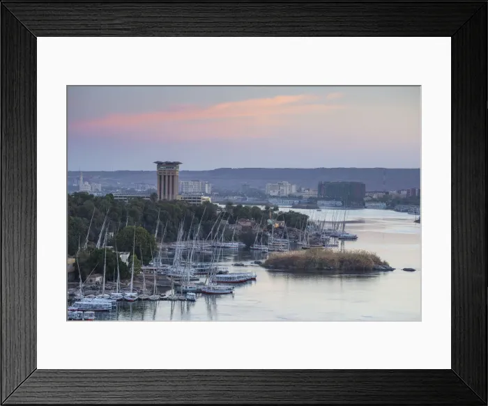 Framed Print : Egypt, Upper Egypt, Aswan, View of Movenpick Resort and River Nile Framed Print : Egypt, Upper Egypt, Aswan, View of Movenpick Resort and River Nile