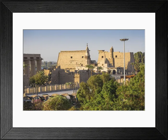 Framed Print : Egypt, Luxor, View of Luxor Temple and The ancient mosque of Abu Al Haggag Framed Print : Egypt, Luxor, View of Luxor Temple and The ancient mosque of Abu Al Haggag