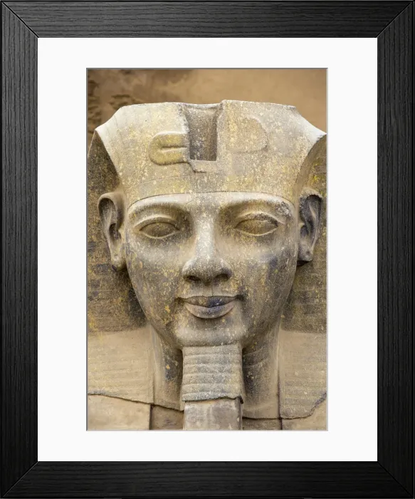Framed Print : Egypt, Luxor, Luxor Temple, Ramses IIs head Framed Print : Egypt, Luxor, Luxor Temple, Ramses IIs head