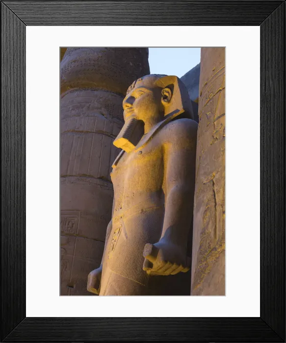 Framed Print : Egypt, Luxor, Luxor Temple, The First Court, Statues of Ramesses II Framed Print : Egypt, Luxor, Luxor Temple, The First Court, Statues of Ramesses II