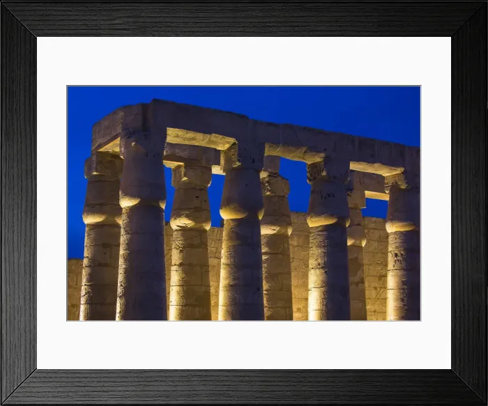 Framed Print : Egypt, Luxor, Luxor Temple, The hypostyle portico Framed Print : Egypt, Luxor, Luxor Temple, The hypostyle portico