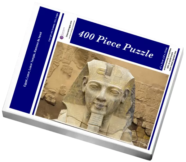 Egypt, Luxor, Luxor Temple, Ramses IIs head