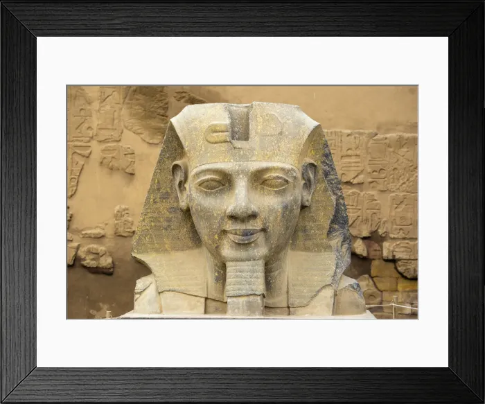 Framed Print : Egypt, Luxor, Luxor Temple, Ramses IIs head Framed Print : Egypt, Luxor, Luxor Temple, Ramses IIs head