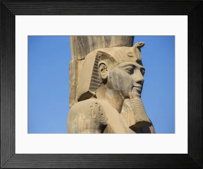 Framed Print : Egypt, Luxor, Luxor Temple, The First Court, Statues of Ramesses II Framed Print : Egypt, Luxor, Luxor Temple, The First Court, Statues of Ramesses II