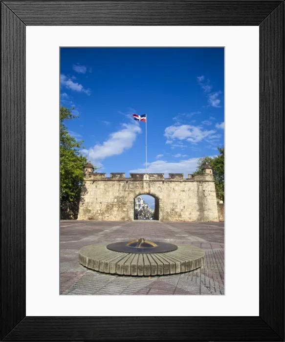 Framed Print : Dominican Republic, Santa Domingo, Colonial zone, Park Independencia, La Puerta del Conde Framed Print : Dominican Republic, Santa Domingo, Colonial zone, Park Independencia, La Puerta del Conde