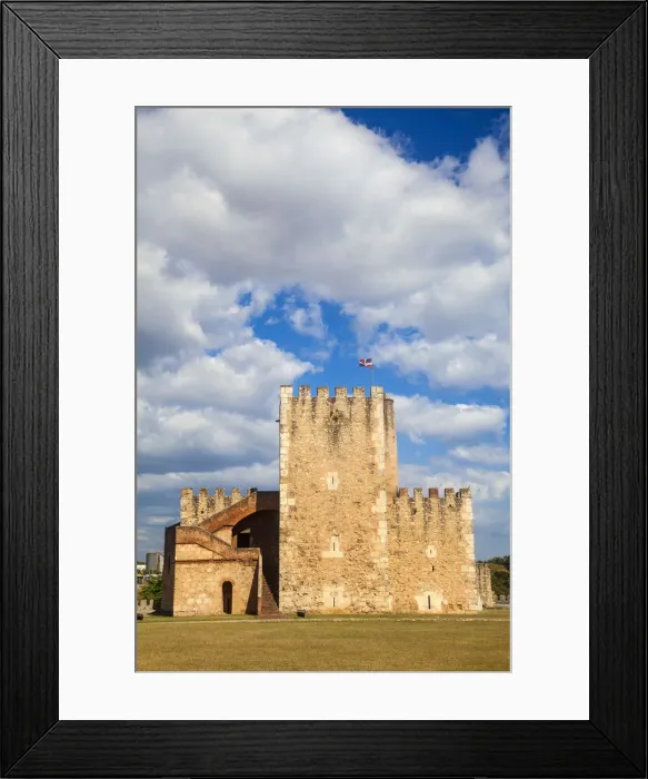 Framed Print : Dominican Republic, Santa Domingo, Colonial zone, Fortaleza Ozama, now the site of