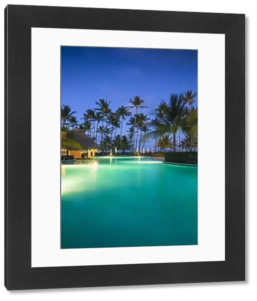Dominican Republic, Punta Cana, Playa Cabeza de Toro, Swimming pool at Dreams Palm