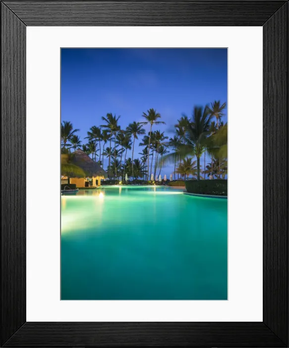 Framed Print : Dominican Republic, Punta Cana, Playa Cabeza de Toro, Swimming pool at Dreams Palm Framed Print : Dominican Republic, Punta Cana, Playa Cabeza de Toro, Swimming pool at Dreams Palm