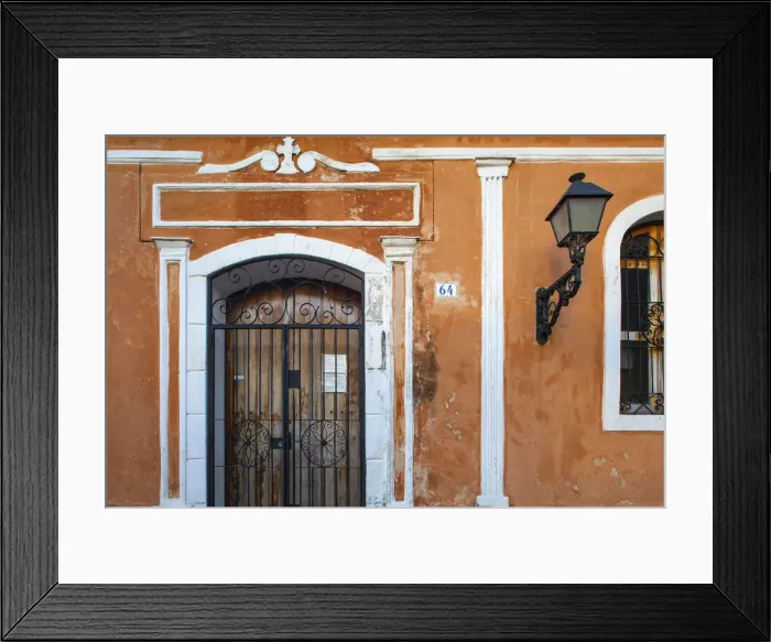 Framed Print : Dominican Republic, Santa Domingo, Colourful Colonial houses in the Colonial zone Framed Print : Dominican Republic, Santa Domingo, Colourful Colonial houses in the Colonial zone