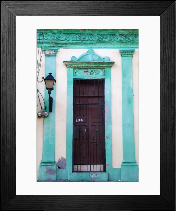 Framed Print : Dominican Republic, Santa Domingo, Colourful Colonial houses in the Colonial zone Framed Print : Dominican Republic, Santa Domingo, Colourful Colonial houses in the Colonial zone