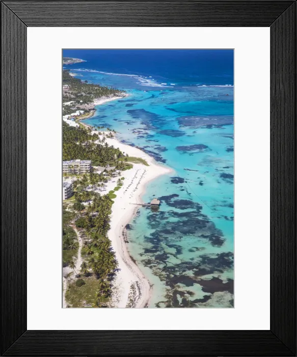 Framed Print : Dominican Republic, Punta Cana, View of Playa Blanca, and The Westin Puntacana Resort Framed Print : Dominican Republic, Punta Cana, View of Playa Blanca, and The Westin Puntacana Resort