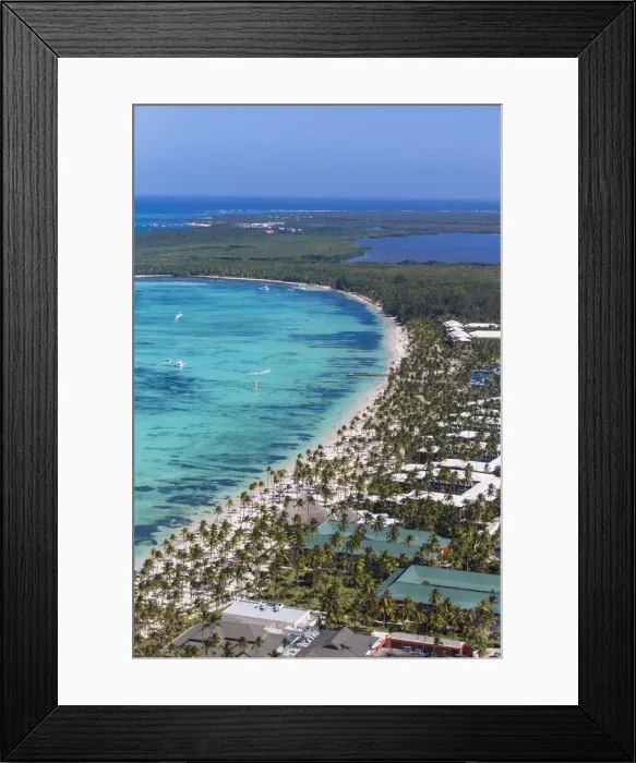 Framed Print : Dominican Republic, Punta Cana, View of Bavaro beach Framed Print : Dominican Republic, Punta Cana, View of Bavaro beach