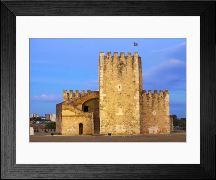 Framed Print : Dominican Republic, Santa Domingo, Colonial zone, Fortaleza Ozama, now the site of Framed Print : Dominican Republic, Santa Domingo, Colonial zone, Fortaleza Ozama, now the site of