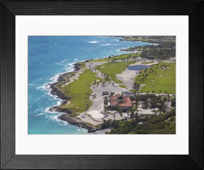 Framed Print : Dominican Republic, Punta Cana, View of Cap Cana, Cap Cana Golf Club