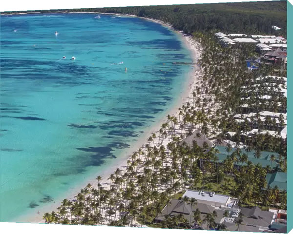 Dominican Republic, Punta Cana, View of Bavaro beach