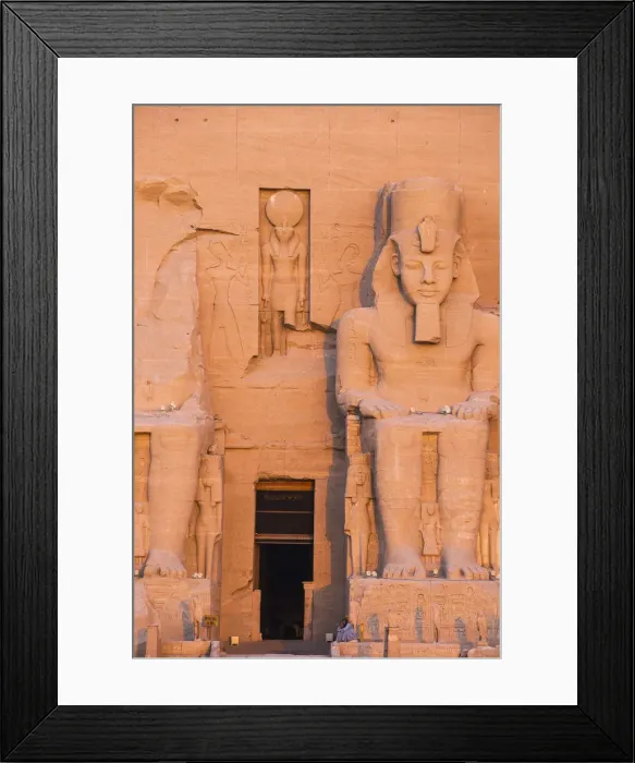 Framed Print : Egypt, Abu Simbel, The Great Temple, known as Temple of Ramses II