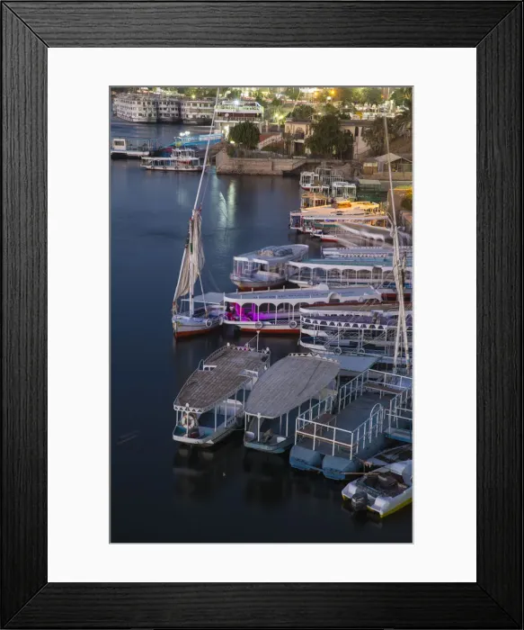Framed Print : Egypt, Upper Egypt, Aswan, View of Aswan and River Nile Framed Print : Egypt, Upper Egypt, Aswan, View of Aswan and River Nile