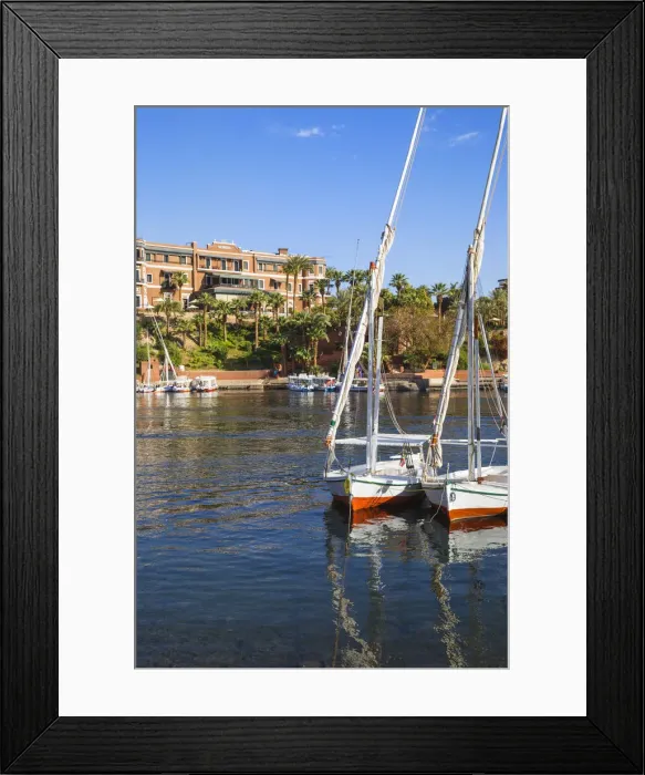 Framed Print : Egypt, Upper Egypt, Aswan, Sofitel Legend Old Cataract hotel situated on the banks Framed Print : Egypt, Upper Egypt, Aswan, Sofitel Legend Old Cataract hotel situated on the banks