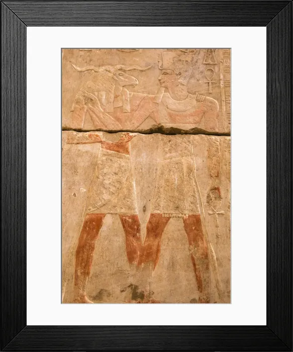 Framed Print : Egypt, Upper Egypt, Aswan, Khnum ruins on Elephantine Island