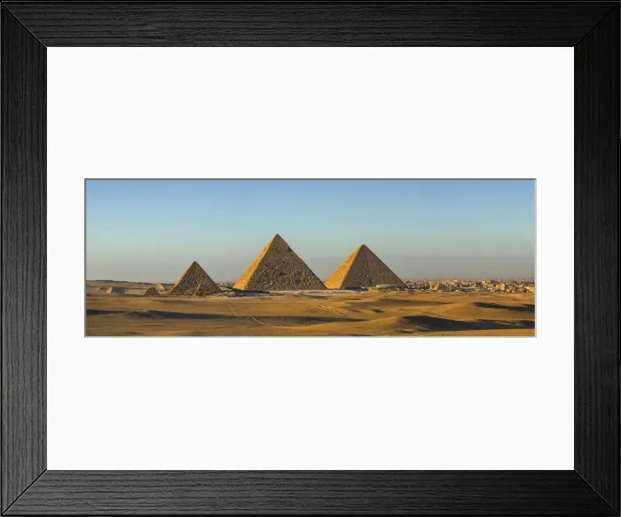 Framed Print : Pyramids of Giza, Giza, Cairo, Egypt