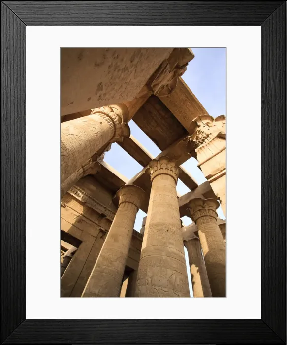 Framed Print : Egypt, Kom Ombo, Dual Temple of Sobek and Haroerus, Hypostyle Hall Framed Print : Egypt, Kom Ombo, Dual Temple of Sobek and Haroerus, Hypostyle Hall