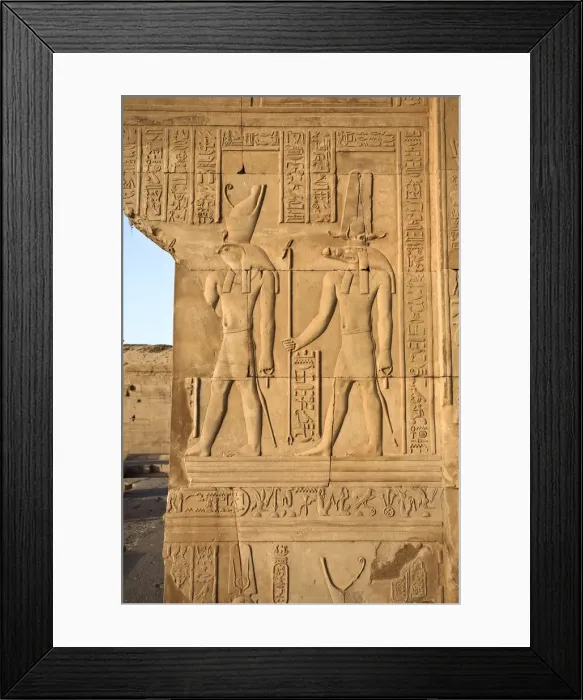 Framed Print : Egypt, Kom Ombo, Dual Temple of Sobek and Haroerus, Hypostyle Hall Framed Print : Egypt, Kom Ombo, Dual Temple of Sobek and Haroerus, Hypostyle Hall