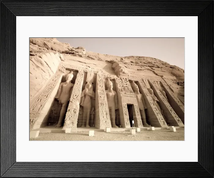 Framed Print : Egypt, Abu Simbel, Temple of Nefertari and Hathor Framed Print : Egypt, Abu Simbel, Temple of Nefertari and Hathor