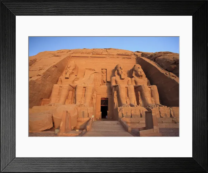 Framed Print : Egypt, Abu Simbel, Statues and Temple of Ramses II Framed Print : Egypt, Abu Simbel, Statues and Temple of Ramses II