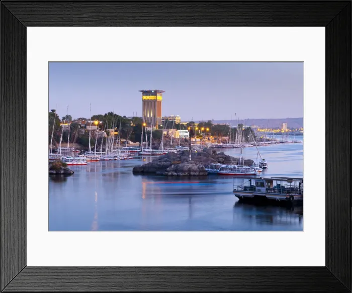 Framed Print : Egypt, Upper Egypt, Aswan, River Nile Framed Print : Egypt, Upper Egypt, Aswan, River Nile