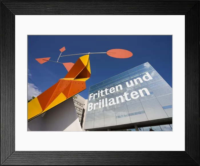 Framed Print : Germany, Baden-Wurttemberg, Stuttgart, Kunstmuseum Stuttgart Art Museum and Calder mobile Framed Print : Germany, Baden-Wurttemberg, Stuttgart, Kunstmuseum Stuttgart Art Museum and Calder mobile