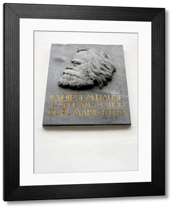 Framed Print : House where born Karl Marx, Trier, Rhineland-Palatinate, Germany Framed Print : House where born Karl Marx, Trier, Rhineland-Palatinate, Germany