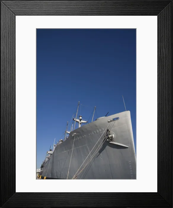 Framed Print : USA, Florida, Tampa, Port of Tampa, World War 2-era Liberty Ship, American Victory Framed Print : USA, Florida, Tampa, Port of Tampa, World War 2-era Liberty Ship, American Victory