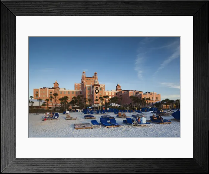 Framed Print : USA, Florida, St. Petersburg Beach, Don Cesar resort hotel