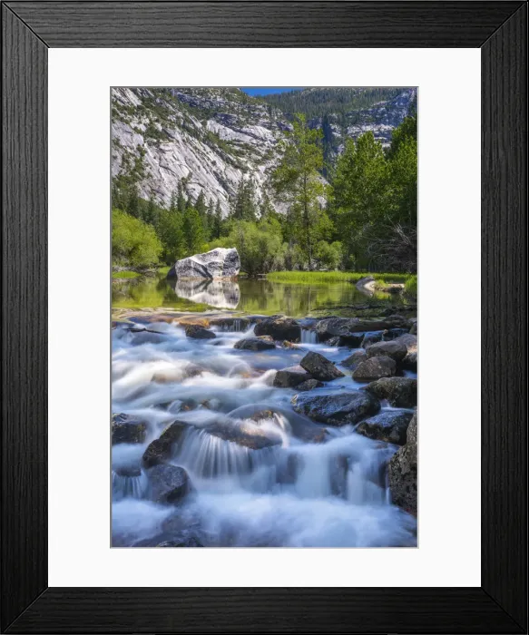 Framed Print : USA, California, Yosemite National Park, Tenaya Creek, Mirror Lake Framed Print : USA, California, Yosemite National Park, Tenaya Creek, Mirror Lake