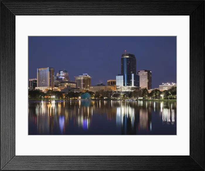 Framed Print : USA, Florida, Orlando, Lake Eola Framed Print : USA, Florida, Orlando, Lake Eola