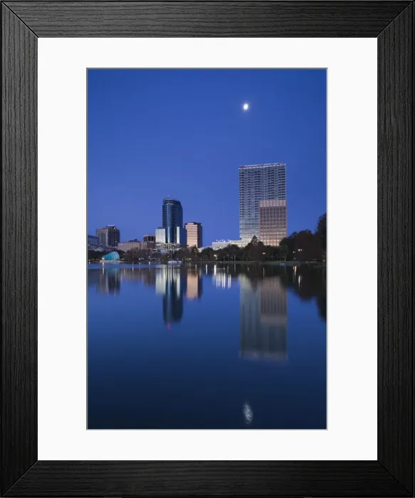 Framed Print : USA, Florida, Orlando, Lake Eola