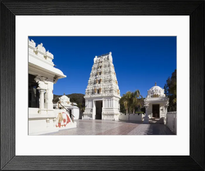 Framed Print : USA, California, Los Angeles-area, Calabasas, Malibu Hindu Temple Framed Print : USA, California, Los Angeles-area, Calabasas, Malibu Hindu Temple