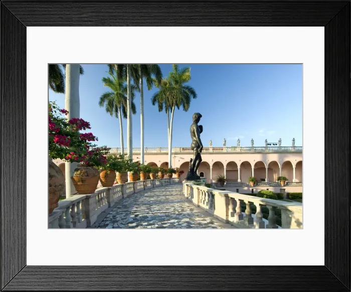 Framed Print : USA, Florida, Sarasota, John and Mable Ringling Art Museum, Courtyard, Statue of David Framed Print : USA, Florida, Sarasota, John and Mable Ringling Art Museum, Courtyard, Statue of David