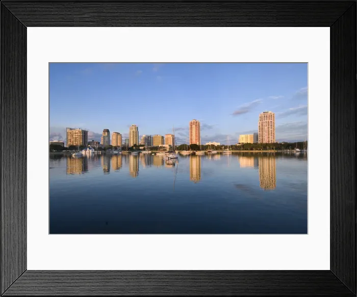 Framed Print : USA, Florida, Saint Petersburg, Skyline, Tampa Bay Framed Print : USA, Florida, Saint Petersburg, Skyline, Tampa Bay