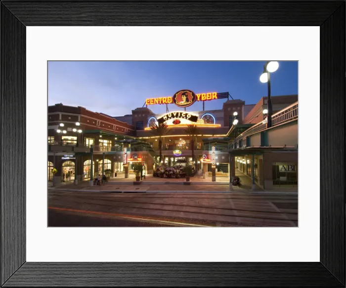 Framed Print : USA, Florida, Tampa, Ybor City, Historic, Nightime Entertainment Framed Print : USA, Florida, Tampa, Ybor City, Historic, Nightime Entertainment
