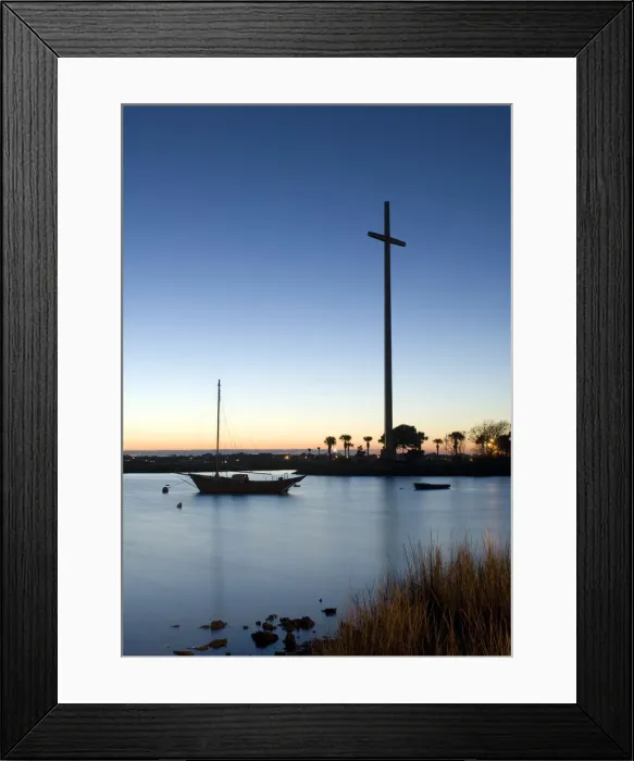 Framed Print : USA, Florida, Matanzas Bay, Saint Augustine, The Great Cross, Mission of Nombre de Dios Framed Print : USA, Florida, Matanzas Bay, Saint Augustine, The Great Cross, Mission of Nombre de Dios