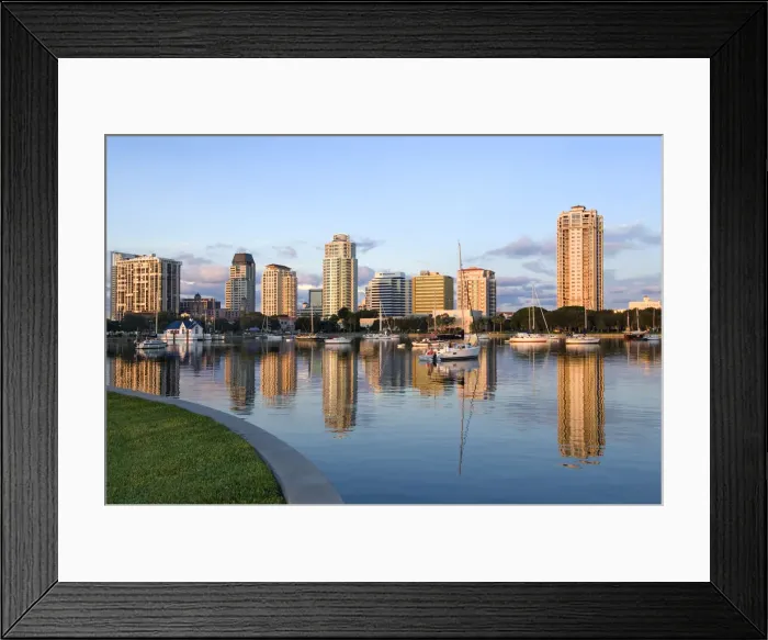 Framed Print : USA, Florida, Saint Petersburg, Skyline, Tampa Bay Framed Print : USA, Florida, Saint Petersburg, Skyline, Tampa Bay