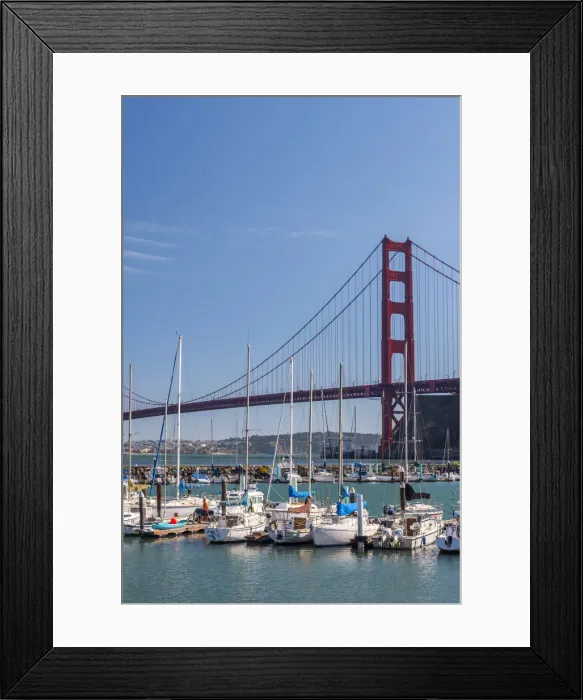 Framed Print : USA, California, Marin County, Sausalito, Horseshoe Bay, Presidio Yacht Clud, San Framed Print : USA, California, Marin County, Sausalito, Horseshoe Bay, Presidio Yacht Clud, San