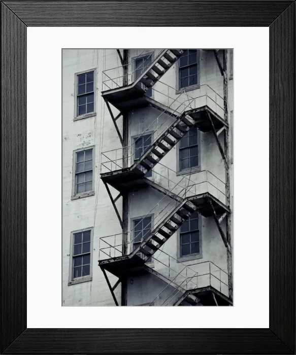 Framed Print : USA, Alabama, Mobile, Van Antwerp Building fire escape detail, first skyscraper in Alabama Framed Print : USA, Alabama, Mobile, Van Antwerp Building fire escape detail, first skyscraper in Alabama