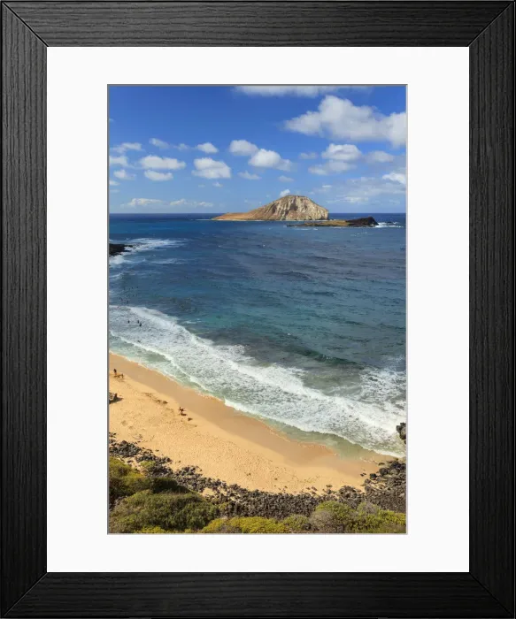 Framed Print : USA, Hawaii, Oahu, Makapuu Beach, Turtle and Rabbit Islands Framed Print : USA, Hawaii, Oahu, Makapuu Beach, Turtle and Rabbit Islands