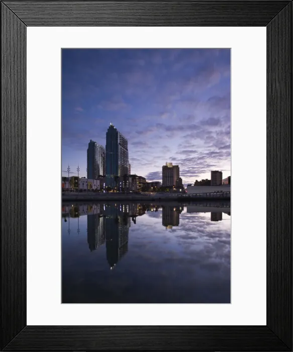 Framed Print : USA, Florida, Tampa, Tampa Museum of Art and high rise buildings, dawn Framed Print : USA, Florida, Tampa, Tampa Museum of Art and high rise buildings, dawn